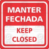  Mantenha fechada / Keep closed 